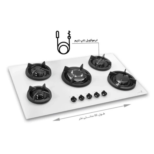 اجاق گاز صفحه ای اخوان GI-142(سفید) (پس کرایه)