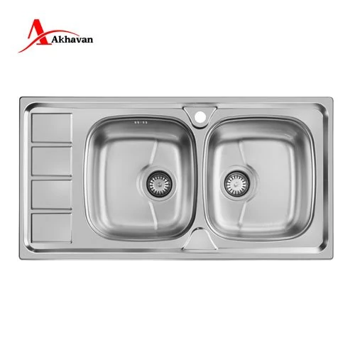 سینک  ظرفشویی164 توکار  اخوان 100در50 توکار (پس کرایه)