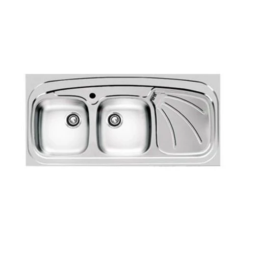 سینک ظرفشویی اخوان مدل 121sp روکار زیر آب بزرگ (پس کرایه)