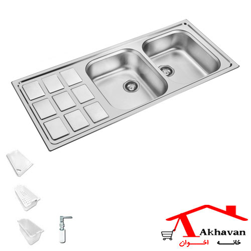 سینک ظرفشویی توکار کد 368 اخوان