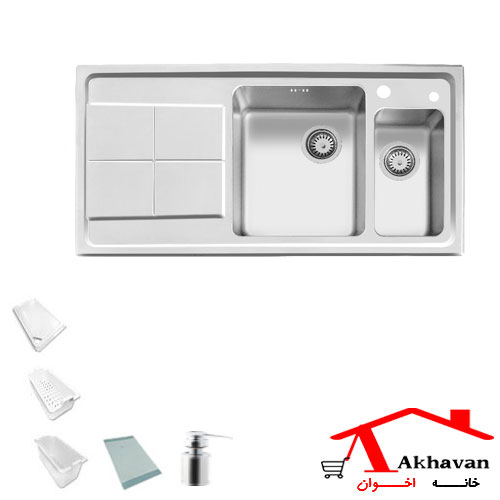 سینک ظرفشویی توکار کد 306 اخوان
