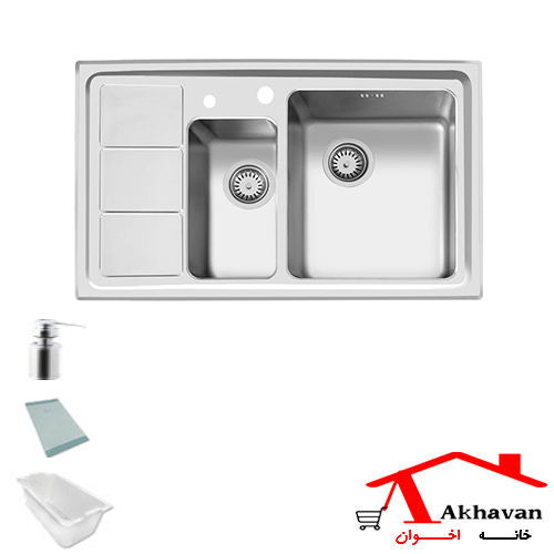 سینک ظرفشویی توکار کد 376 اخوان