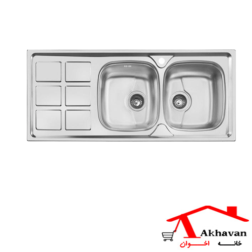 سینک ظرفشویی توکار کد 165SP اخوان