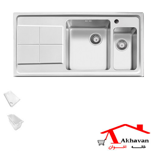 سینک ظرفشویی توکار کد 306S اخوان