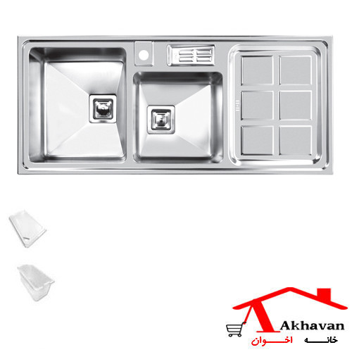 سینک ظرفشویی توکار کد 318S اخوان