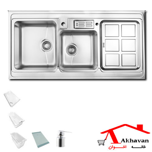 سینک ظرفشویی روکار کد 362 اخوان