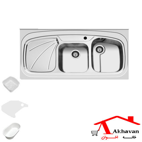 سینک ظرفشویی روکار کد 25 اخوان