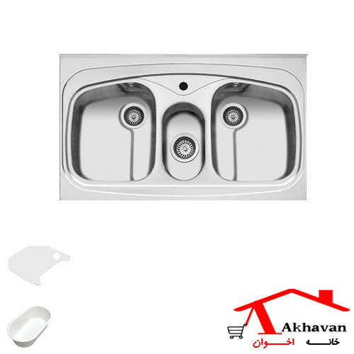 سینک ظرفشویی روکار کد 41 اخوان