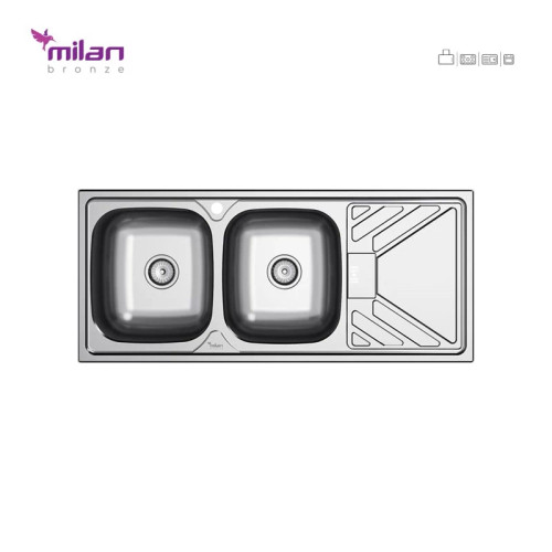 سینک ظرفشویی توکار 7014 میلان برنز ( پس کرایه )