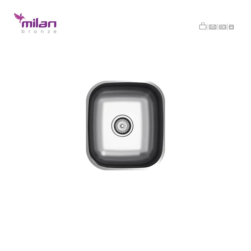 لگن ظرفشویی توکار 3014 میلان برنز ( پس کرایه )