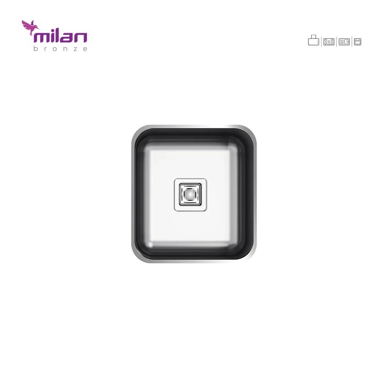 لگن ظرفشویی توکار 3012 میلان برنز ( پس کرایه )