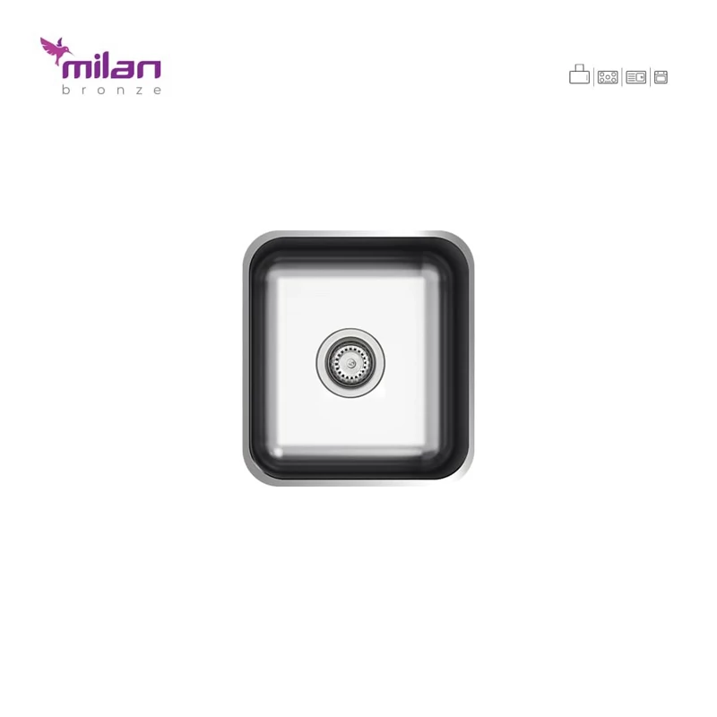 لگن ظرفشویی توکار 3010 میلان برنز ( پس کرایه )
