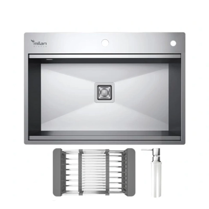 سینک ظرفشویی توکار دست ساز 4075s01 میلان برنز (پس کرایه)